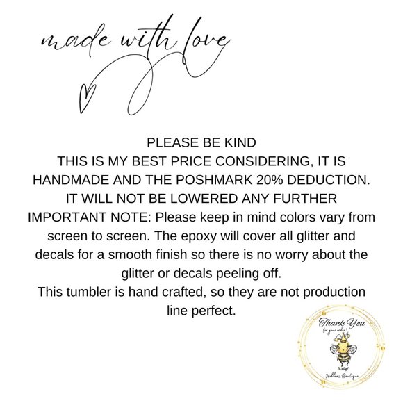 20oz  Glitter Tumbler - Picture 6 of 11